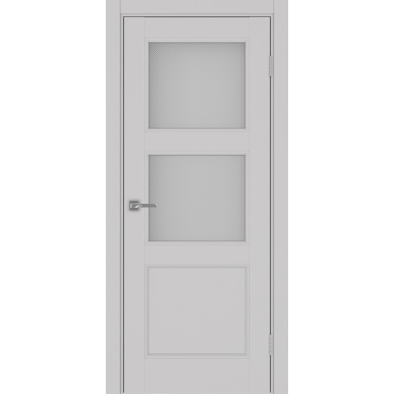 Межкомнатная дверь Турин Neo 530.221, цвет пепельный, заполнение Пунта бесцветное, размер 200*80 см.