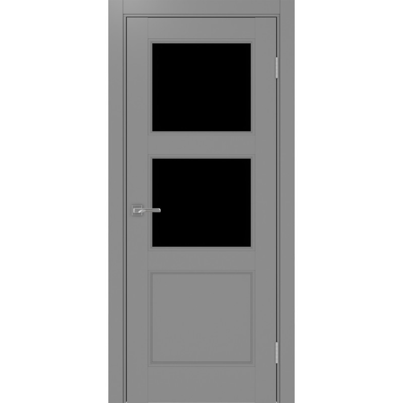 Межкомнатная дверь Турин Neo 530.221, цвет серый, заполнение LACчерный, размер 200*80 см.