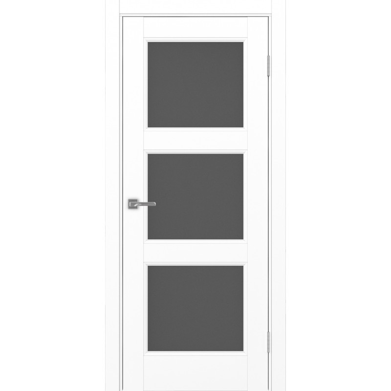 Межкомнатная дверь Турин Neo 530.222, цвет белый снежный, заполнение Графит матовое, размер 200*80 см.