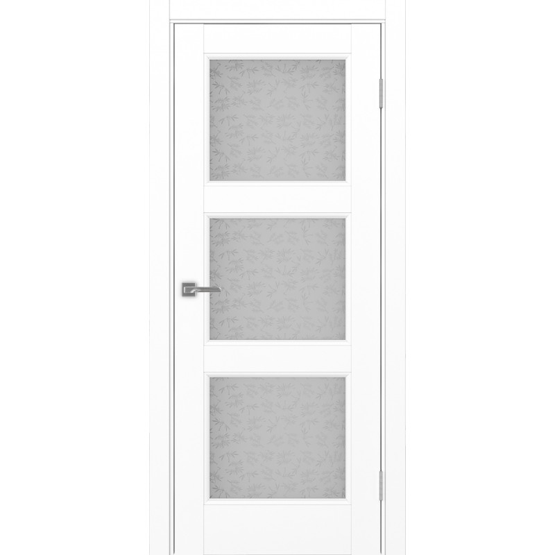 Межкомнатная дверь Турин Neo 530.222, цвет белый снежный, заполнение Дали бесцветное, размер 200*80 см.