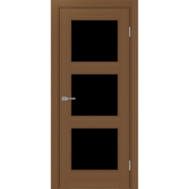 Межкомнатная дверь Турин Neo 530.222, цвет орех NL, заполнение LACчерный, размер 200*80 см.