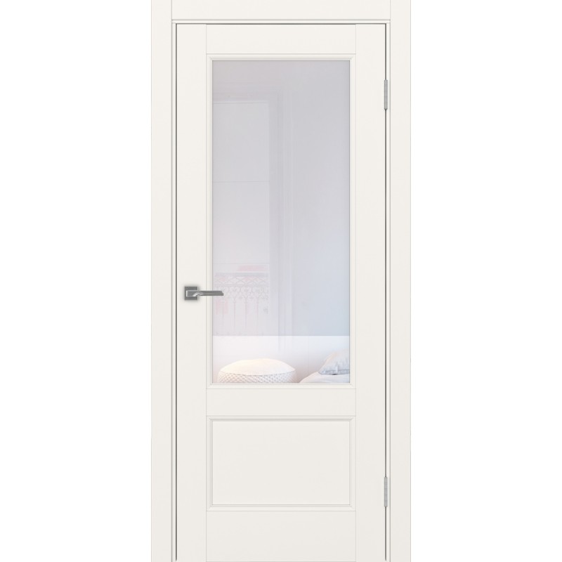 Межкомнатная дверь Турин Neo 540ПФ.21, цвет, бежевый, заполнение Прозрачное, размер 200*80 см.