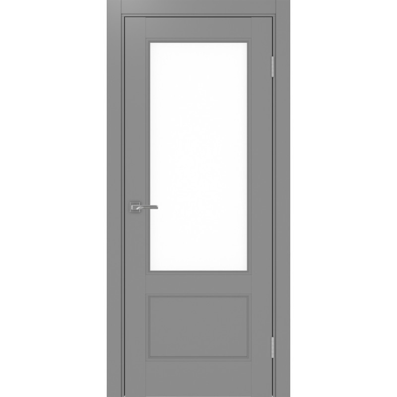 Межкомнатная дверь Турин Neo 540ПФ.21, цвет серый, заполнение LACбелый, размер 200*80 см.