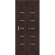 Межкомнатная складная дверь Порта-22 Wenge Veralinga