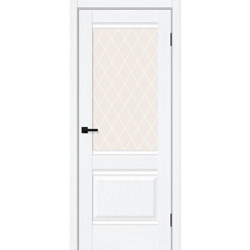 Прима-3 цвет White Silkwood, стекло White Сrystal, покрытие ПЭТ, размер 200*80 см.