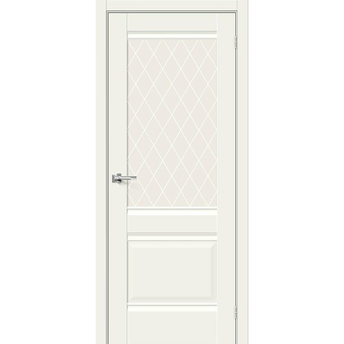 Прима-3 цвет White Mix, стекло White Сrystal, покрытие Хард Флекс, размер 200*80 см.