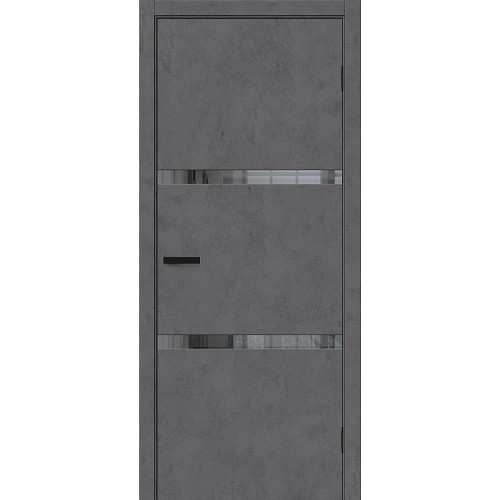 Браво-2.55 цвет Slate Art, стекло Mirox Grey, покрытие Эко-шпон, размер 200*80 см.