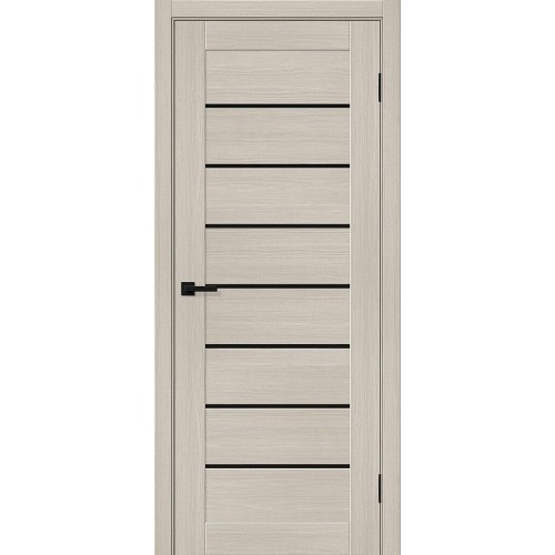 Браво-22 цвет Cream Melinga, стекло Black Shine, покрытие Эко-шпон, размер 200*80 см.