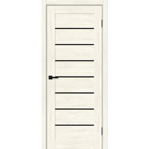 Браво-22 цвет Nordic Oak, стекло Black Shine, покрытие Эко-шпон, размер 200*80 см.