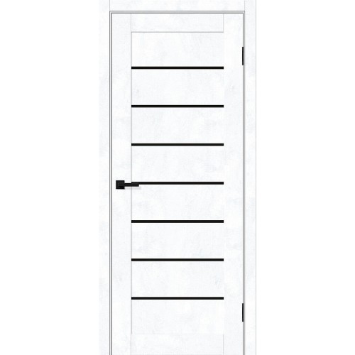 Браво-22 цвет Snow Art, стекло Black Shine, покрытие Эко-шпон, размер 200*80 см.