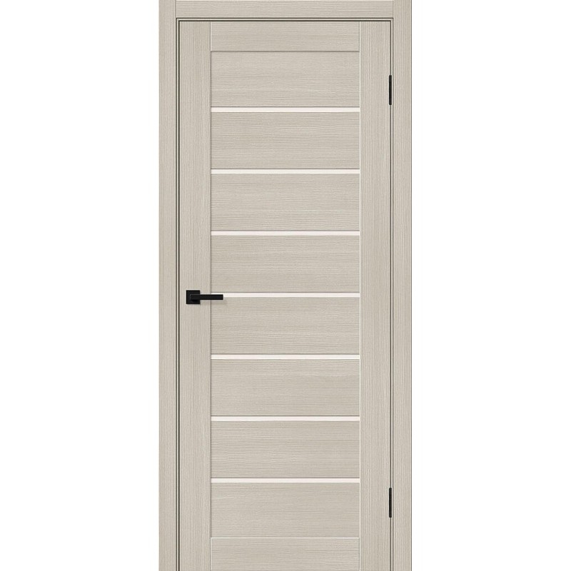 Межкомнатная дверь Браво-22 цвет Cream Melinga, стекло Magic Fog, покрытие Эко-шпон, размер 200*80 см.