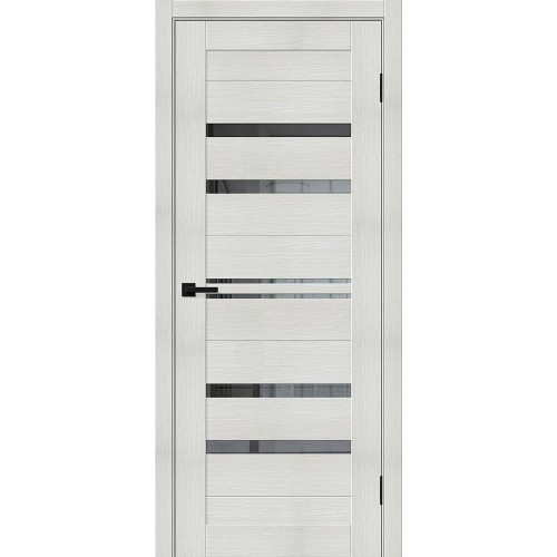 Браво-30 цвет Bianco Melinga, стекло Mirox Grey, покрытие Эко-шпон, размер 200*80 см.