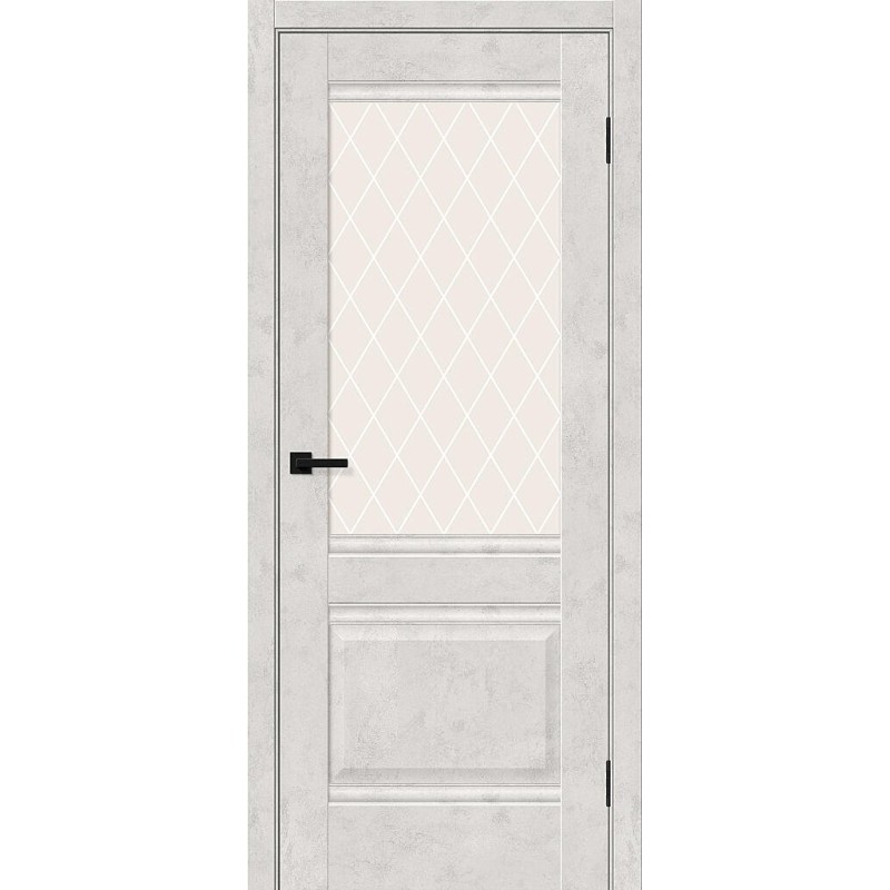 Межкомнатная дверь Прима-3 цвет Look Art, стекло White Сrystal, покрытие Эко-шпон, размер 200*70 см.