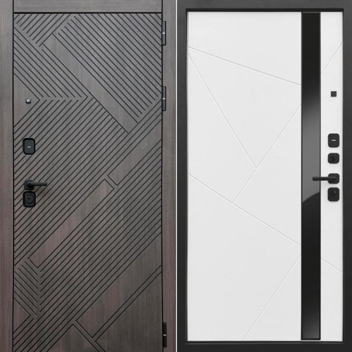 Альта Лиственница грей/Белый (гладкий матовый) 205*96 правая