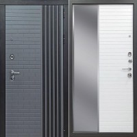 Металлическая Парини Бетон/Лофт белый 205*96 правая