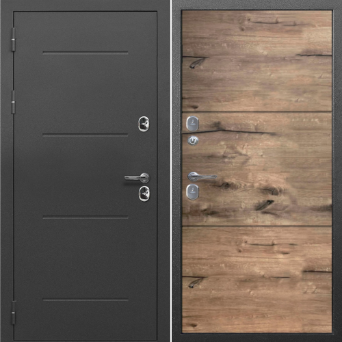 Металлическая ISOTERMA 11см Серебро / Дуб пацифик 205*86 левая