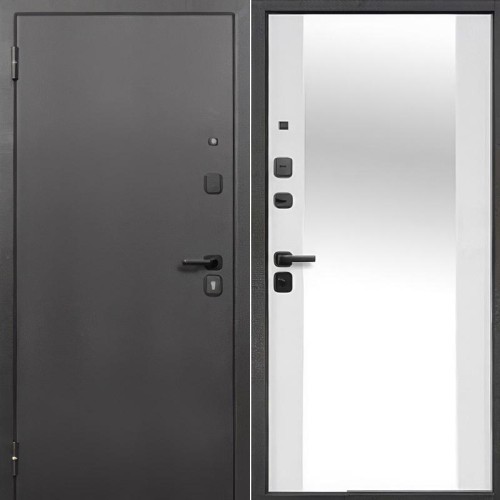 Гарда 7 см Зеркало Антик медь / Эмалит Белый 205*86 левая