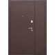 Металлическая Входная дверь Гарда 7 см Антик медь / Белый клен 205*120 левая