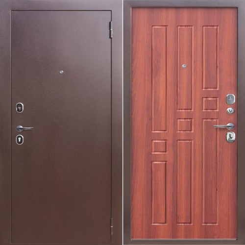 Металлическая Гарда 8 мм. Антик медь / Дуб рустикальный 205*96 правая