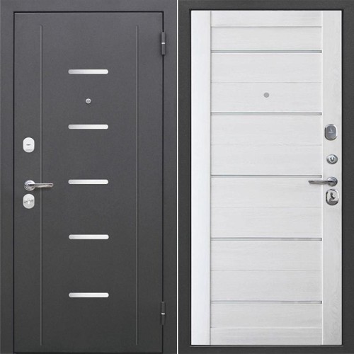 Металлическая Гарда 7,5 см. Серебро / Царга Астана милки 205*86 правая