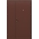 Металлическая входная дверь Дуо Слим Антик Медь/Антик Медь 205*125 левая