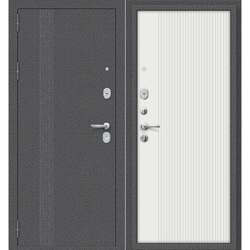 Тайга-9 Вертикаль Антик Серебряный/Белый 205*86 левая