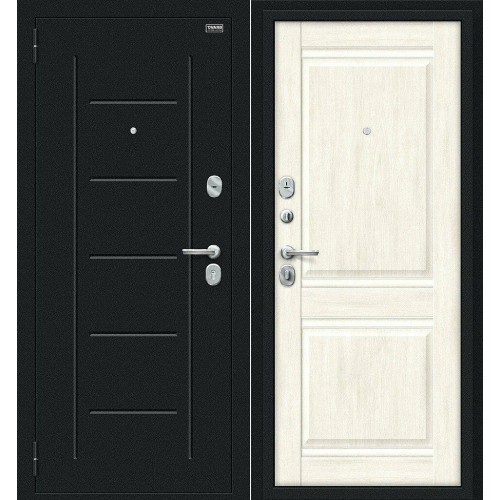 Некст Kale Букле черное/Nordic Oak 205*86 левая