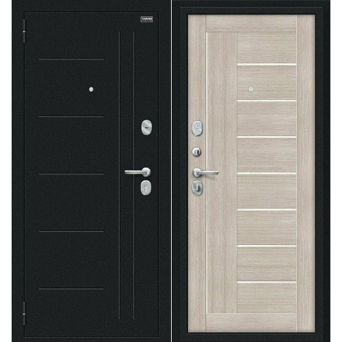 Металлическая Проф Букле черное/Cappuccino Veralinga 205*86 левая