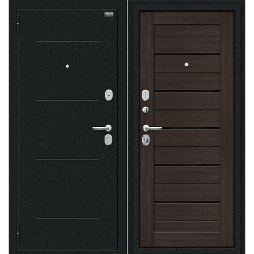 Техно Kale Букле черное/Wenge Veralinga 205*86 левая