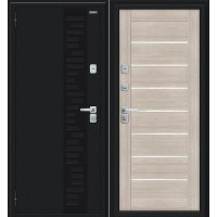 Thermo Техно Декор-2/BChrome Букле черное/Cappuccino Melinga 205*86 левая