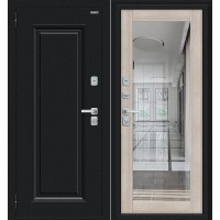 Thermo Флэш МФ/BChrome Декор-2 Букле черное/Cappuccino Melinga 205*86 левая